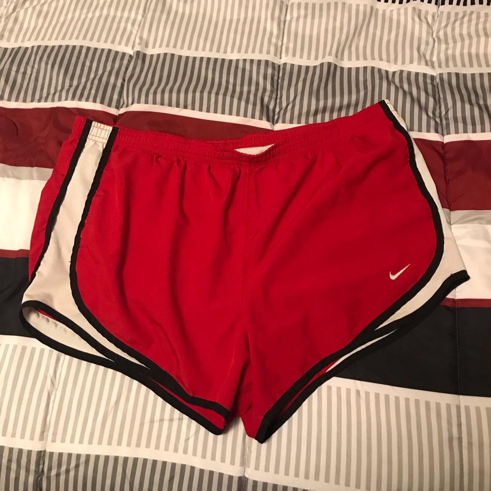 Red Nike shorts!